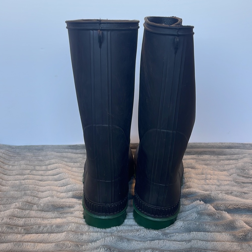 Black and Green Rain/Work Boots - Picture 3 of 11